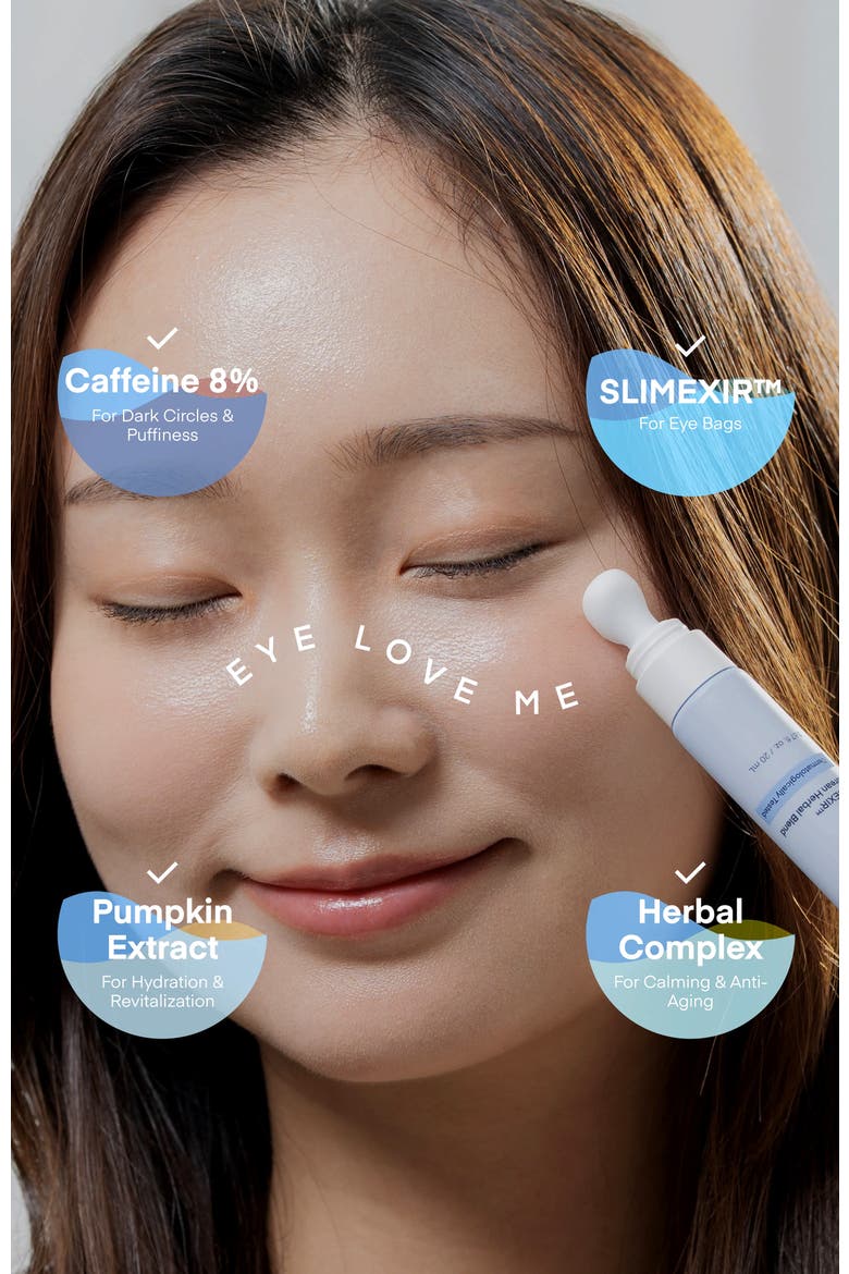 Caffeine 8% Gua Sha Eye Cream, Alternate, color, Blue