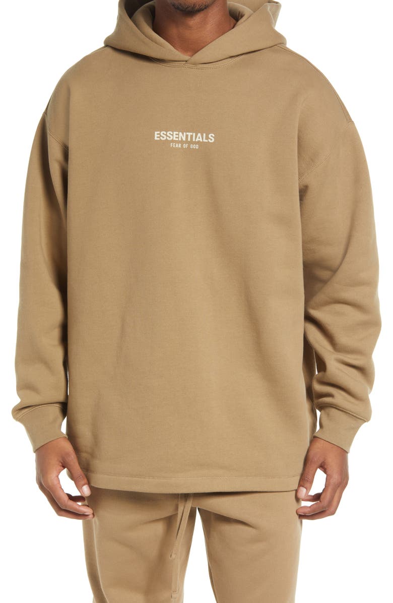 Fear of God Essentials Logo Relaxed Graphic Hoodie, Main, color,