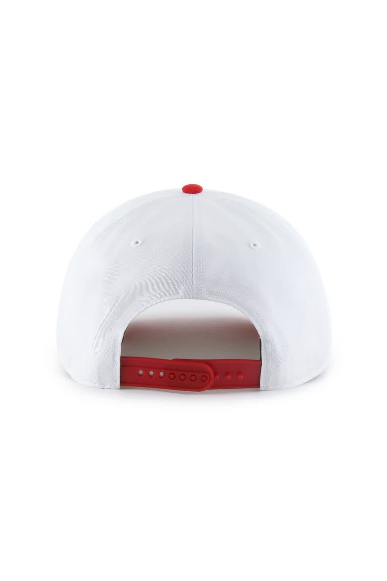 Unisex '47 White Indiana Fever Dom Wave Two-Tone Hitch Adjustable Hat, Alternate, color, White