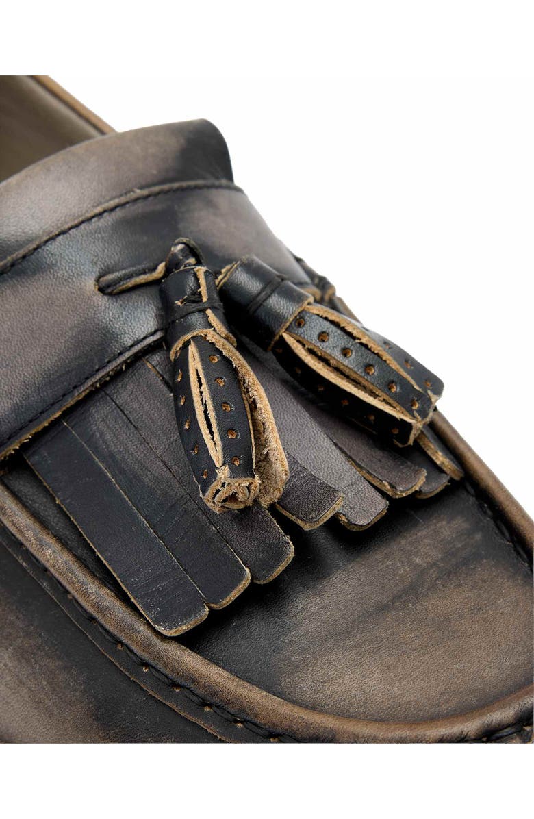 AllSaints Skiff Tassel Loafer, Alternate, color, Washed Black