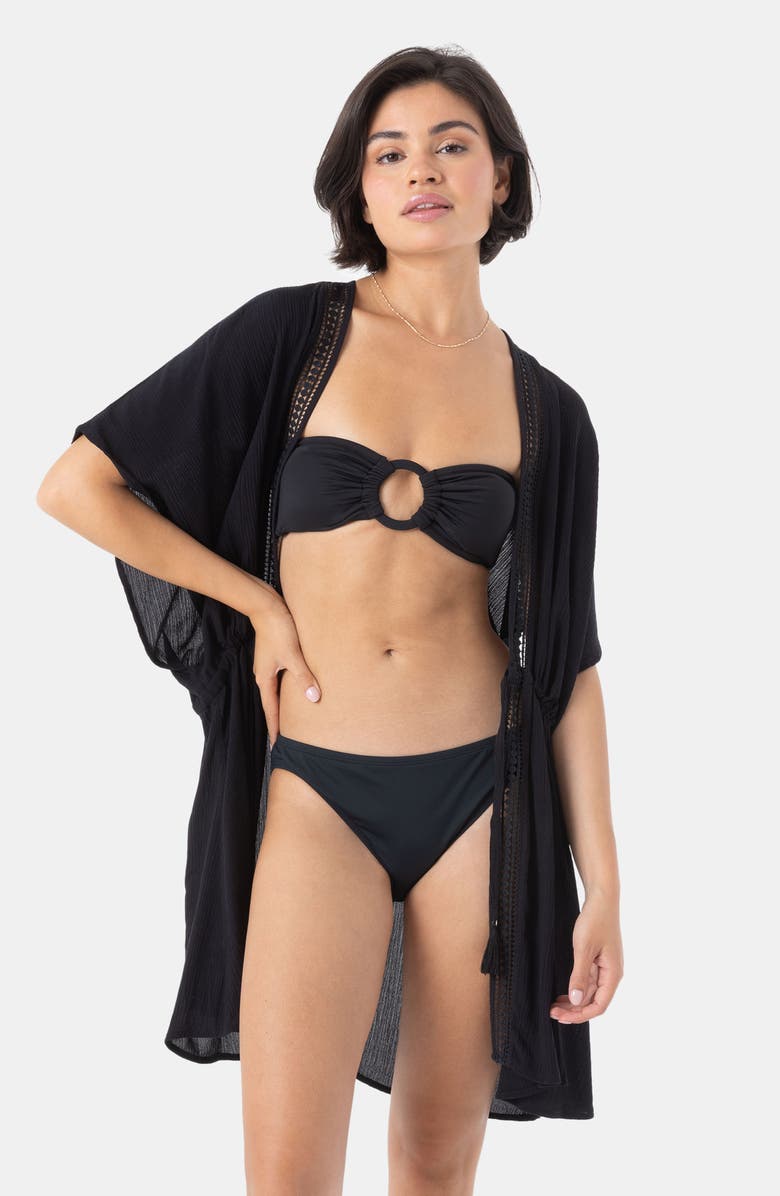 Roxy Sun Kissed Cover-Up, Alternate, color, Anthracite