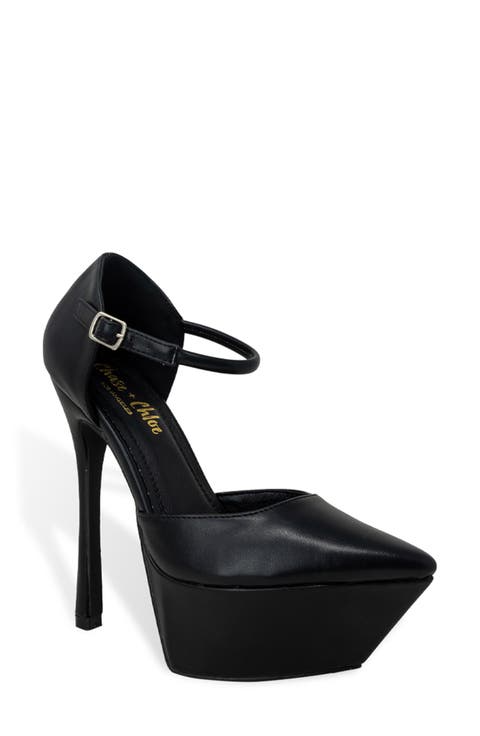 Pointy Toe d'Orsay Platform Pump (Women)