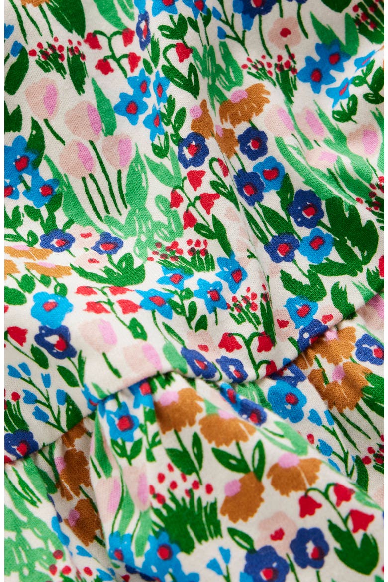 Kids' Floral Long Sleeve Cotton Jersey Dress, Alternate, color, KINGFISHER SPRING FLOWERBED
