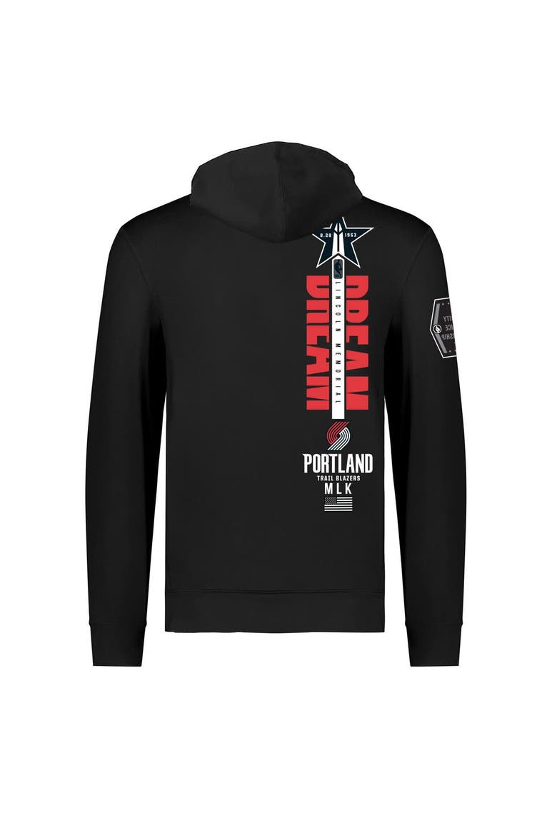 Unisex FISLL x Black History Collection  Black Portland Trail Blazers Pullover Hoodie, Alternate, color, Black