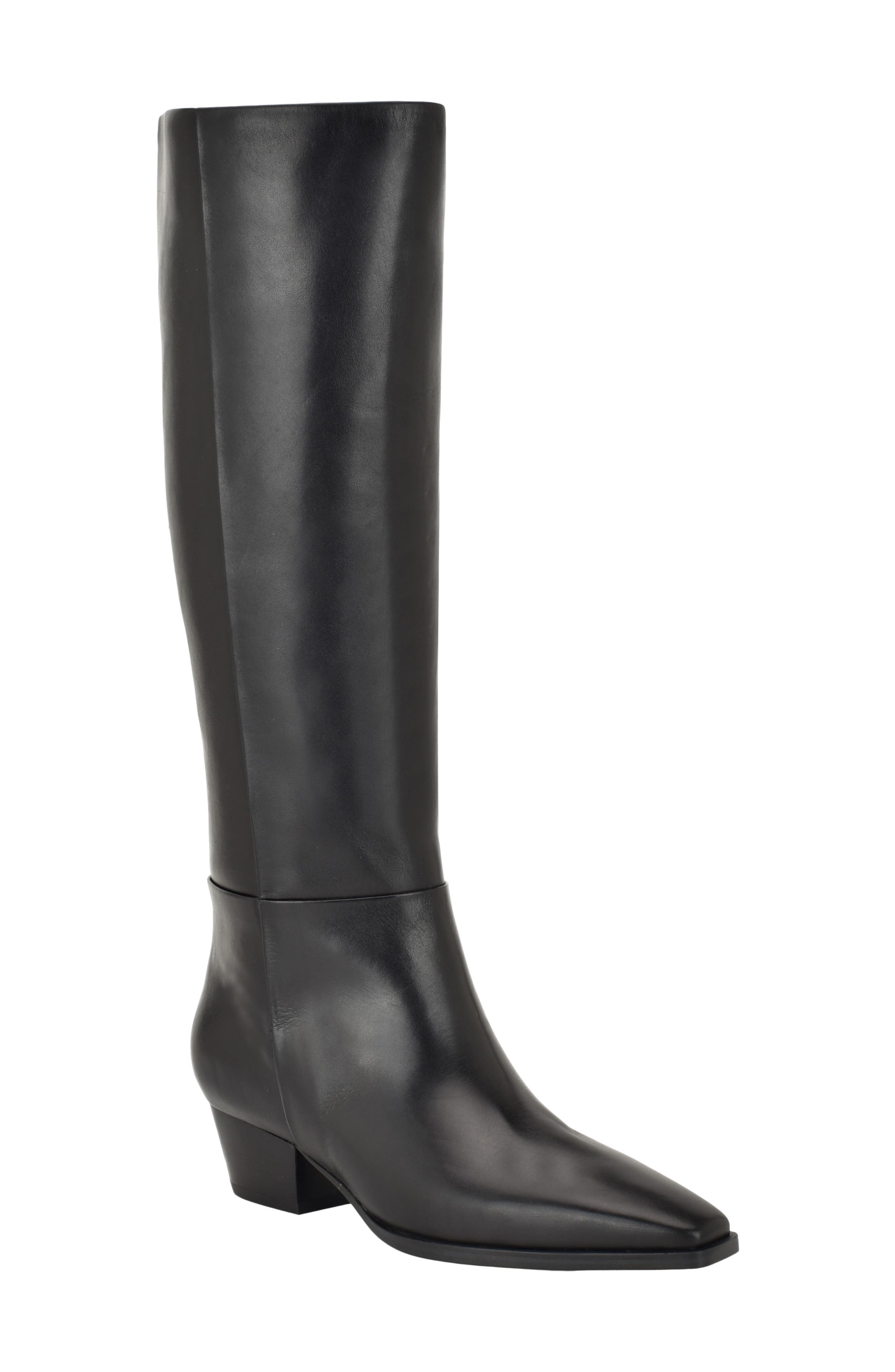 Varcey Knee High Boot, Main, color, BLACK 001