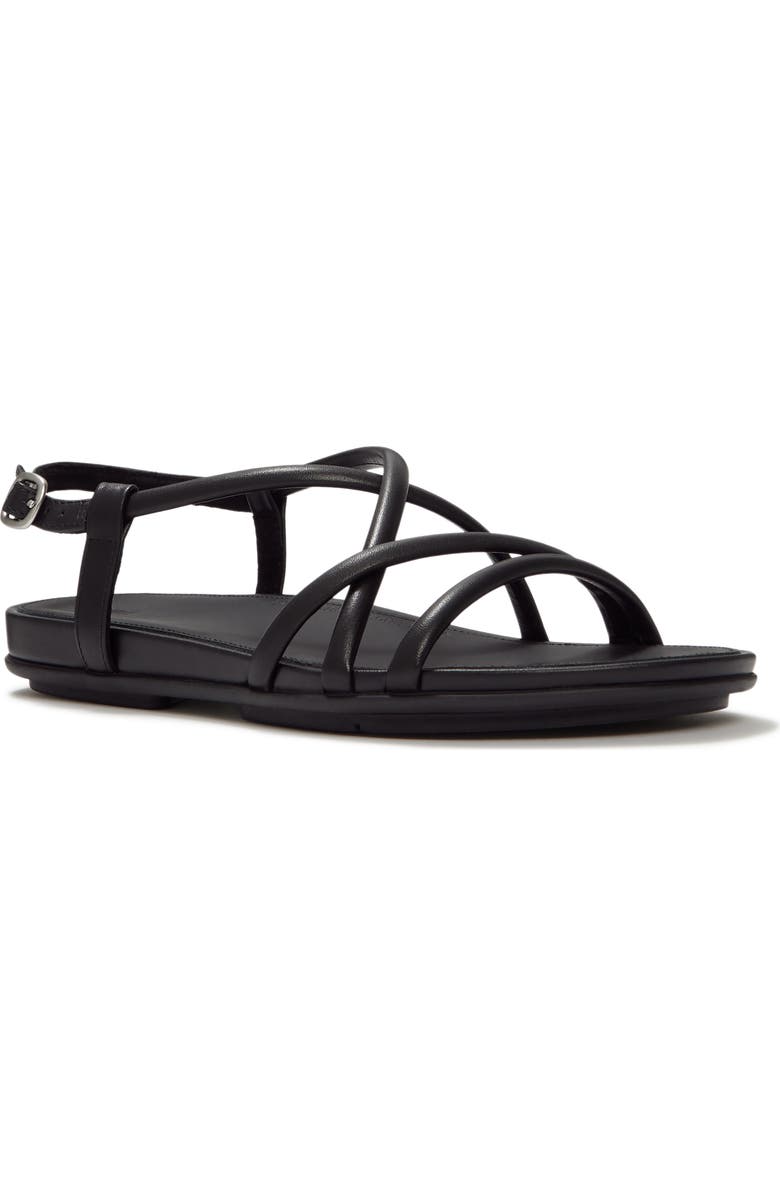 FitFlop Gracie Lea Strappy Sandals, Main, color, All Black