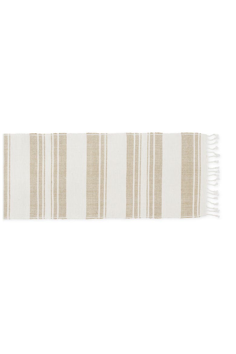 Coastal Sands Cotton & Jute Table Runner, Main, color, TAN