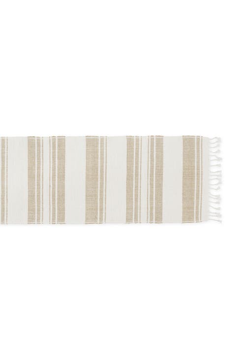 Coastal Sands Cotton & Jute Table Runner