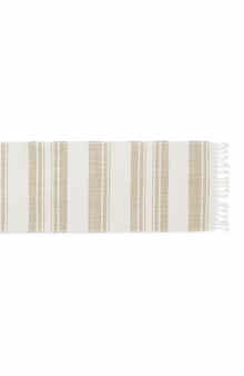 Design Imports Coastal Sands Cotton & Jute Table Runner