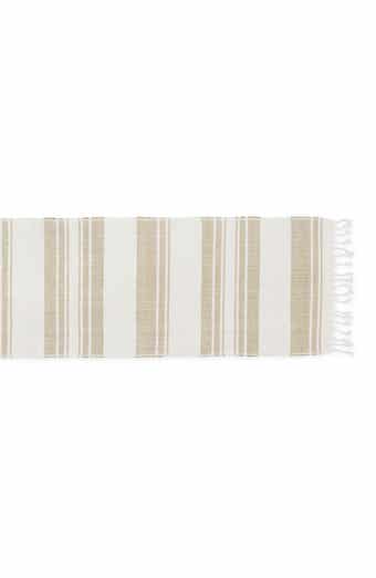 Design Imports Coastal Sands Cotton & Jute Table Runner
