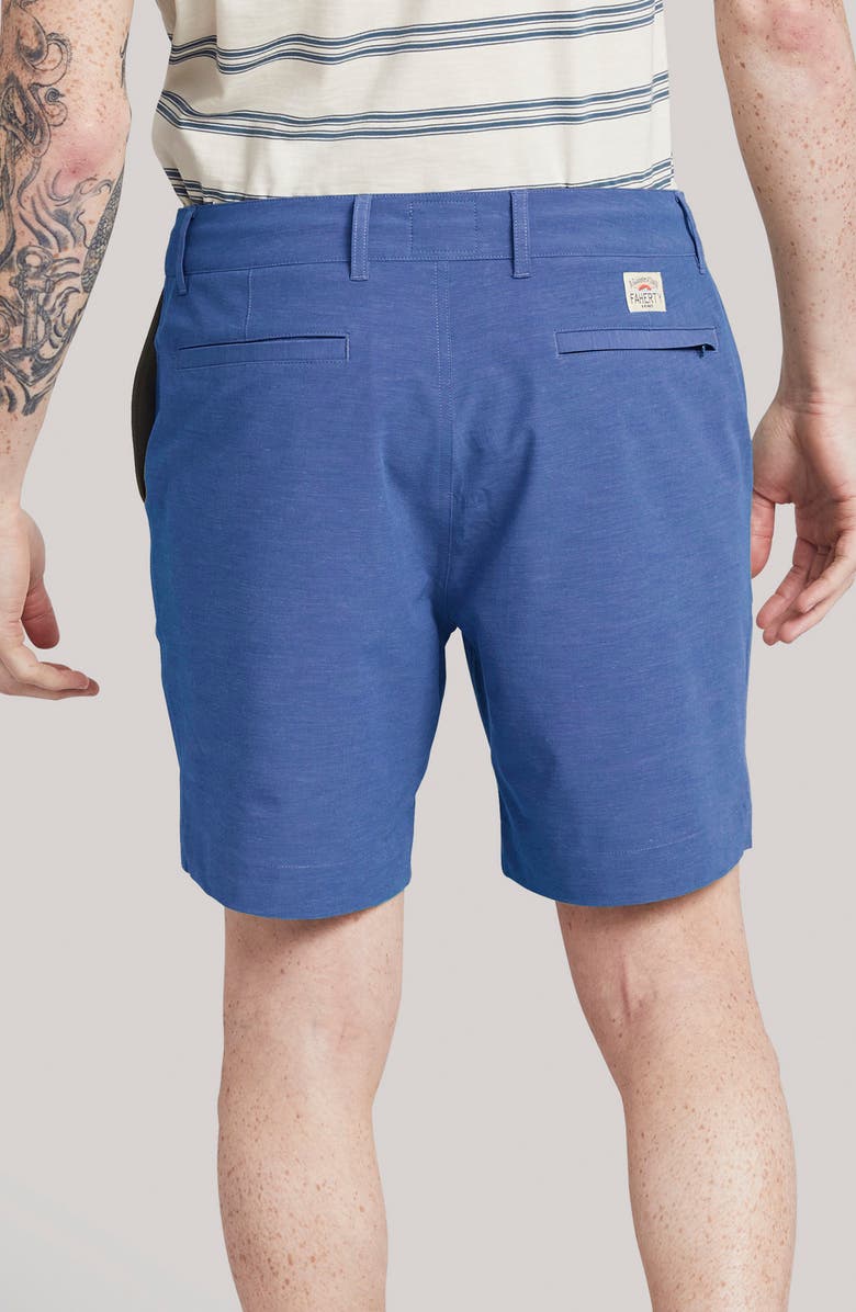 Faherty All Day Belt Loop 7-Inch Shorts, Alternate, color, Navy