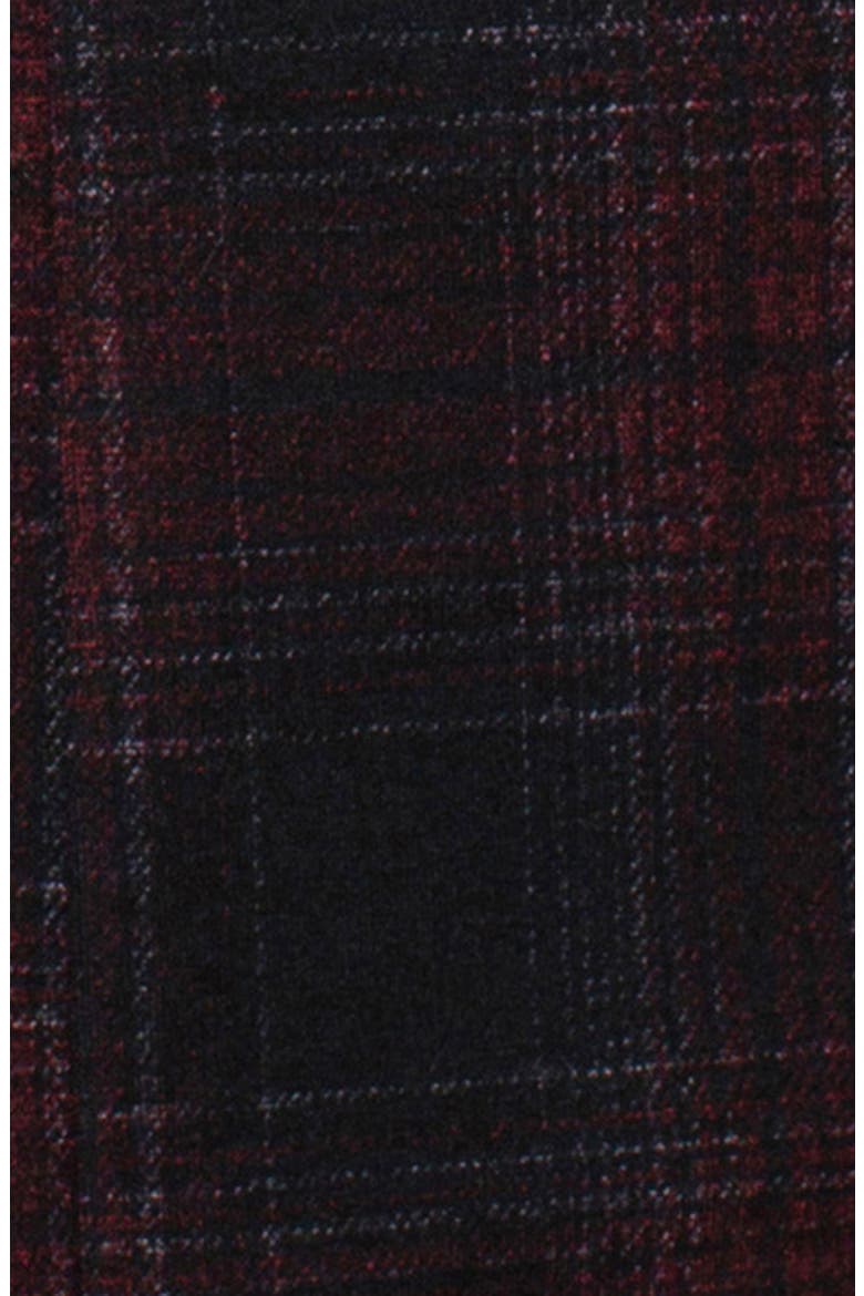 Plaid Boyfriend Blazer with Removable Hoodie Bib, Alternate, color, B/RD SHAD