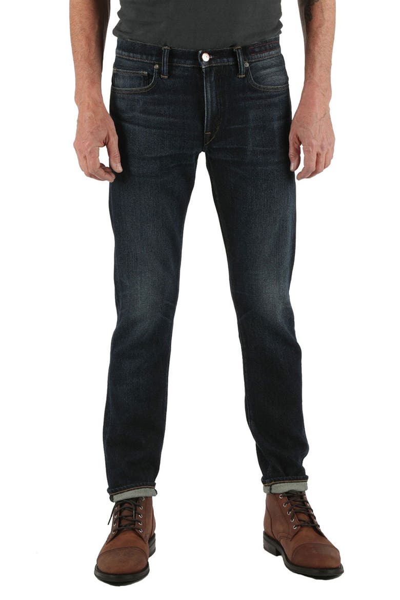 The Pen Slim 14-Ounce Stretch Selvedge Jeans, Main, color, JETT