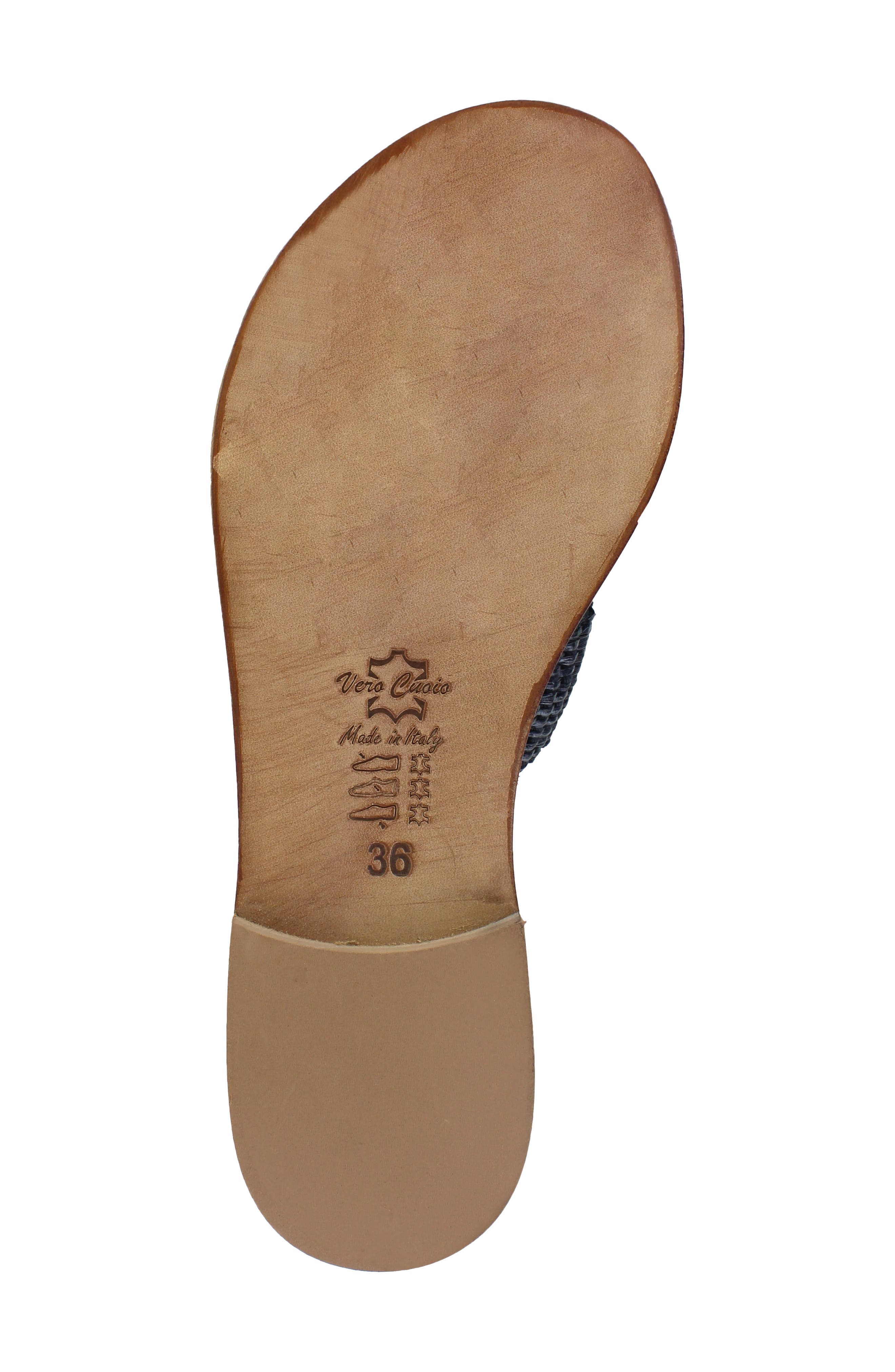 Artisan Crafted By Zigi Fenka Water Resistant Leather Sandal, Alternate, color, Black