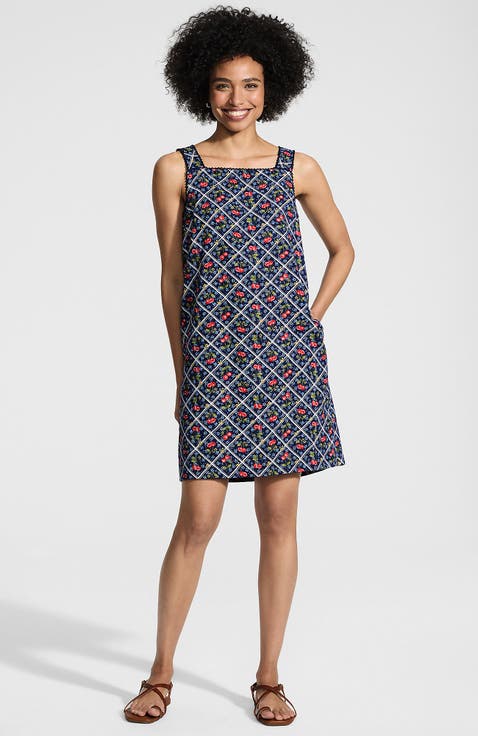 Linen Shift Above the Knee Dress