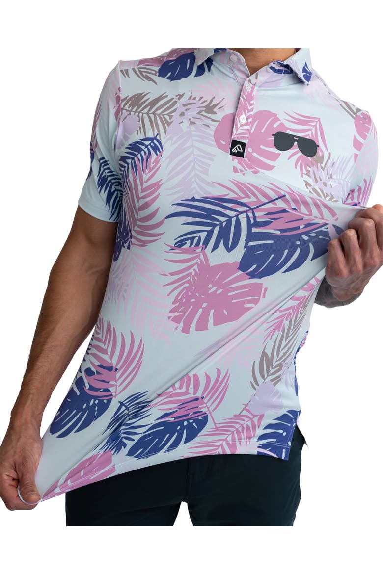 Easy Eagle Tropic Vibes Men's Polo Shirt, Alternate, color, Tropic Vibes
