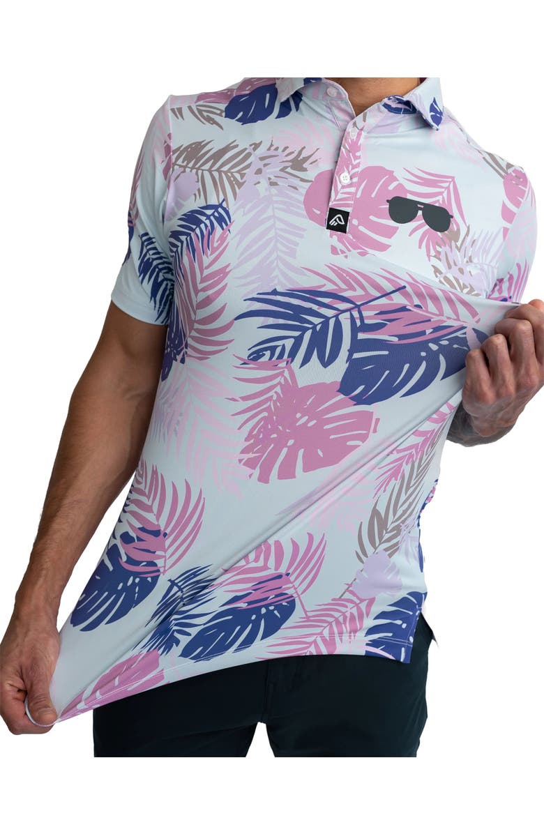 Easy.Eagle Easy Eagle Tropic Vibes Men's Polo Shirt, Alternate, color, Tropic Vibes