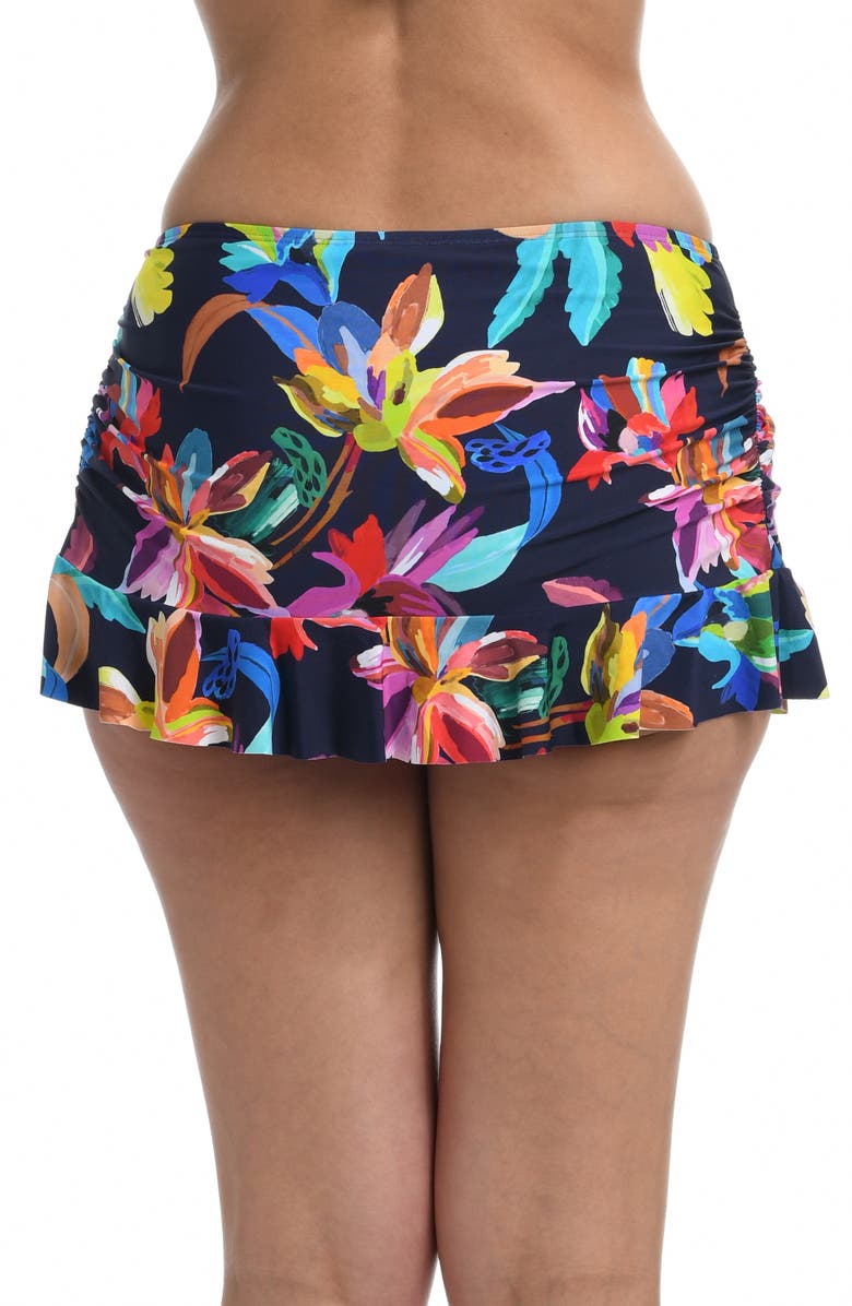 La Blanca Sea Asymmetric Skirted Bikini Bottoms, Alternate, color,