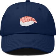 Dalix Shrimp Sushi Embroidered Dad Cap
