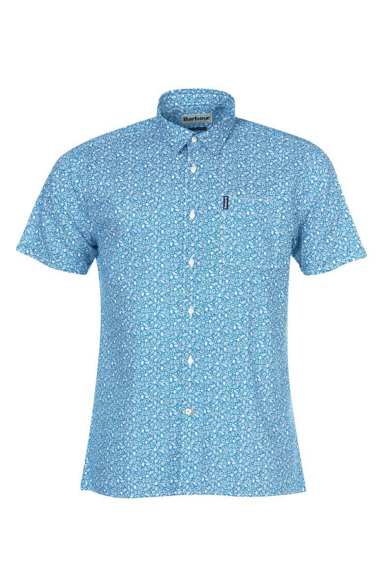 Barbour Summer Print Short Sleeve Button-Up Shirt, Alternate, color,