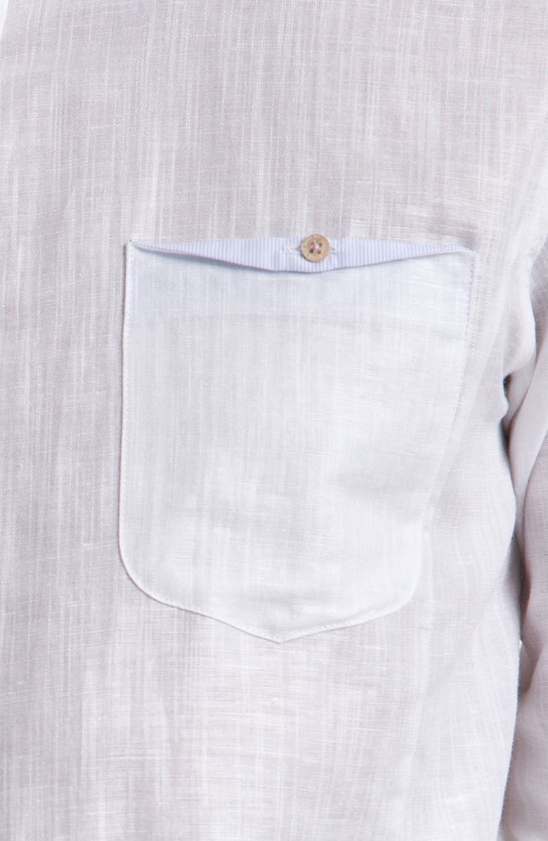 Ted Baker London 'Linstro' Linen & Cotton Sport Shirt, Alternate, color,