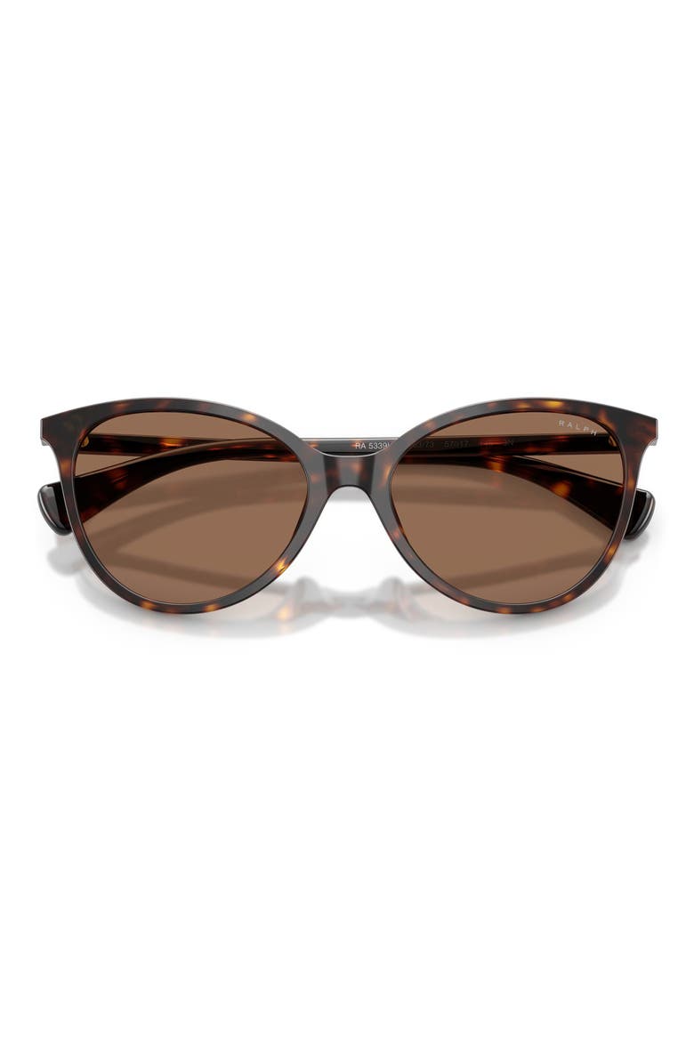 57mm Phantos Sunglasses, Alternate, color, DARK HAVANA / BROWN