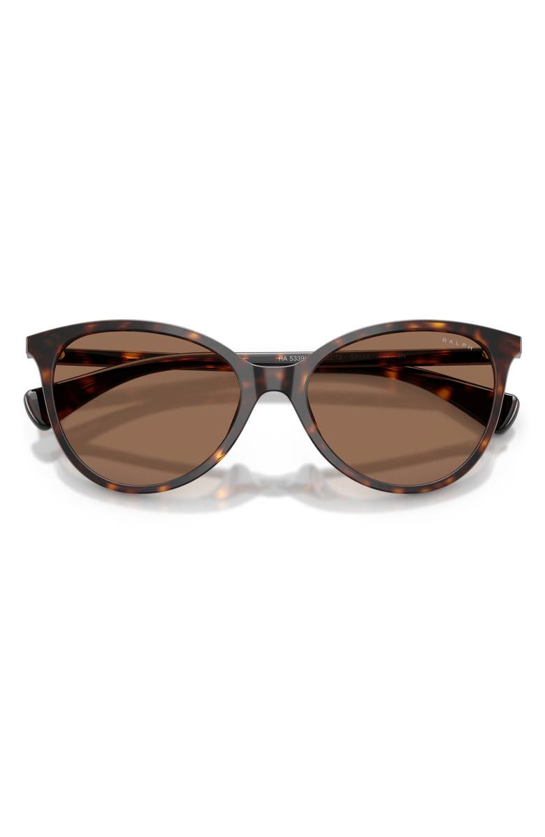 Ralph Lauren 57mm Phantos Sunglasses, Alternate, color, Dark Havana / Brown