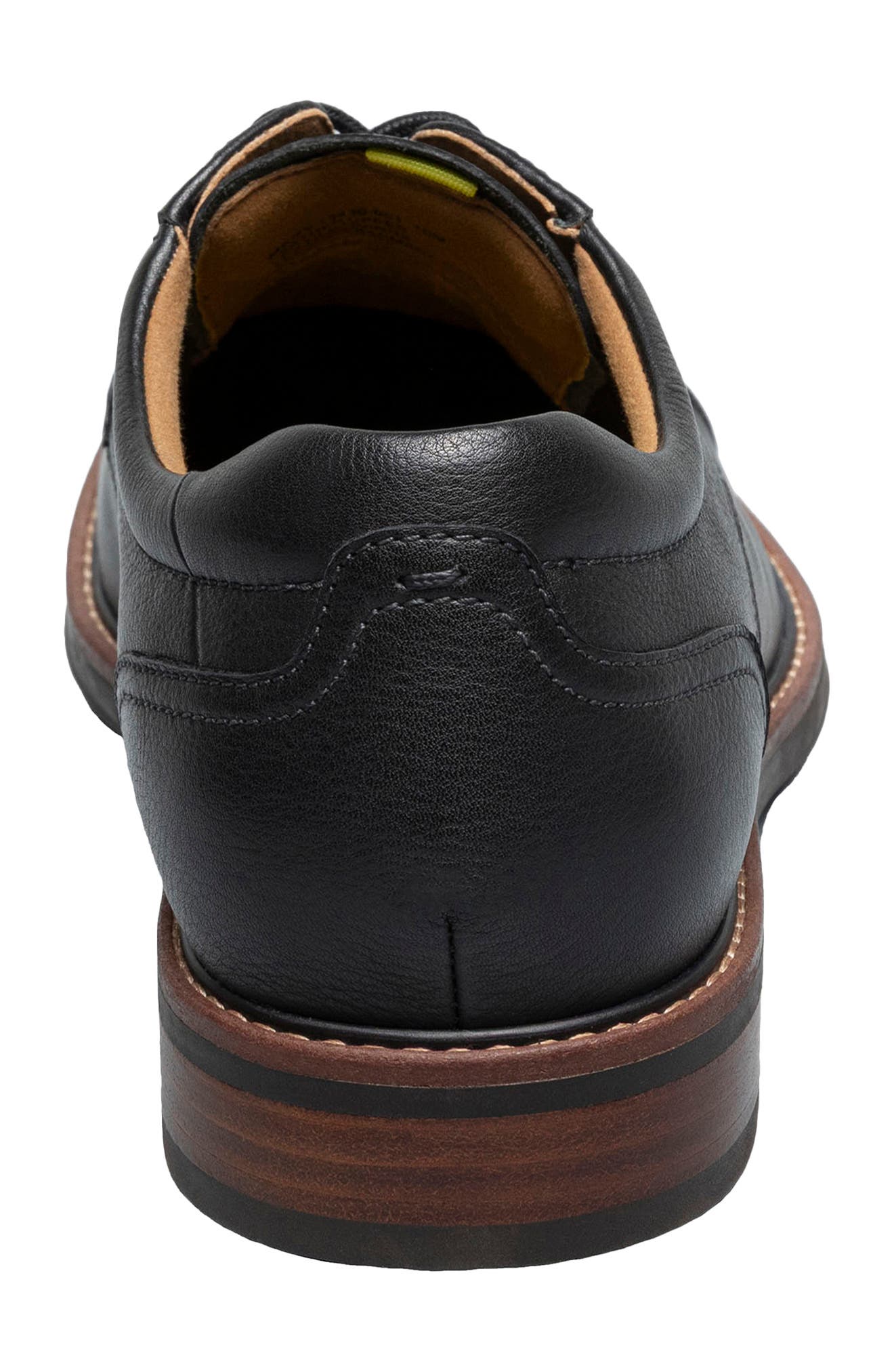 Florsheim Traveler Cap Toe Derby, Alternate, color, Black