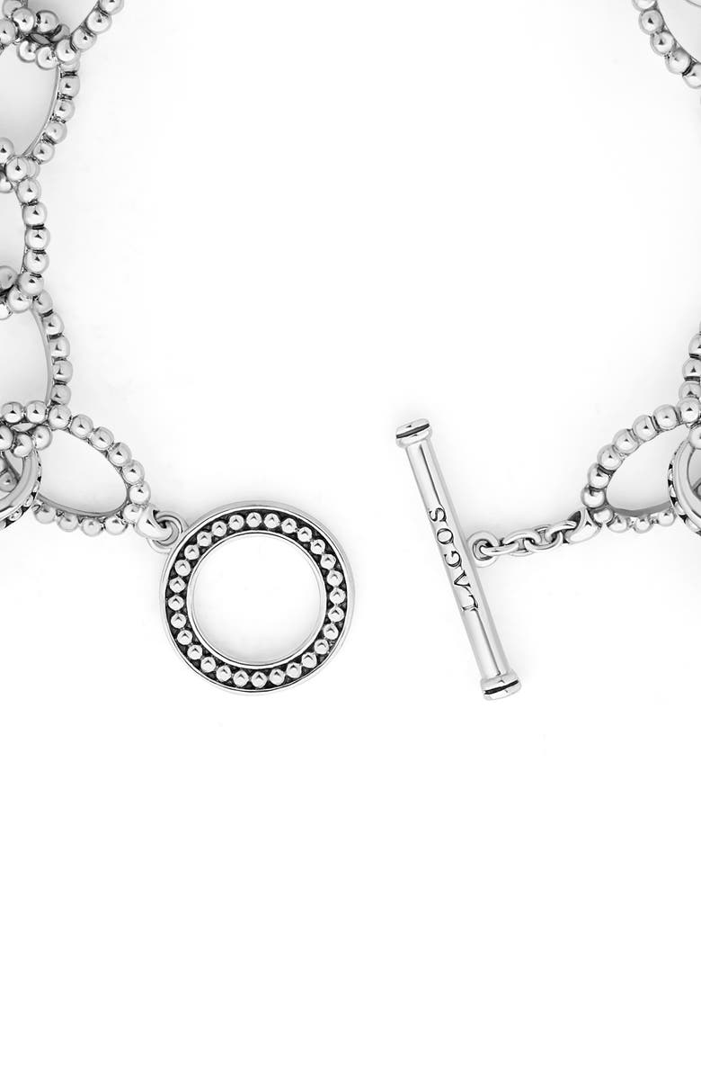 LAGOS Luna Pearl Link Bracelet, Alternate, color, 