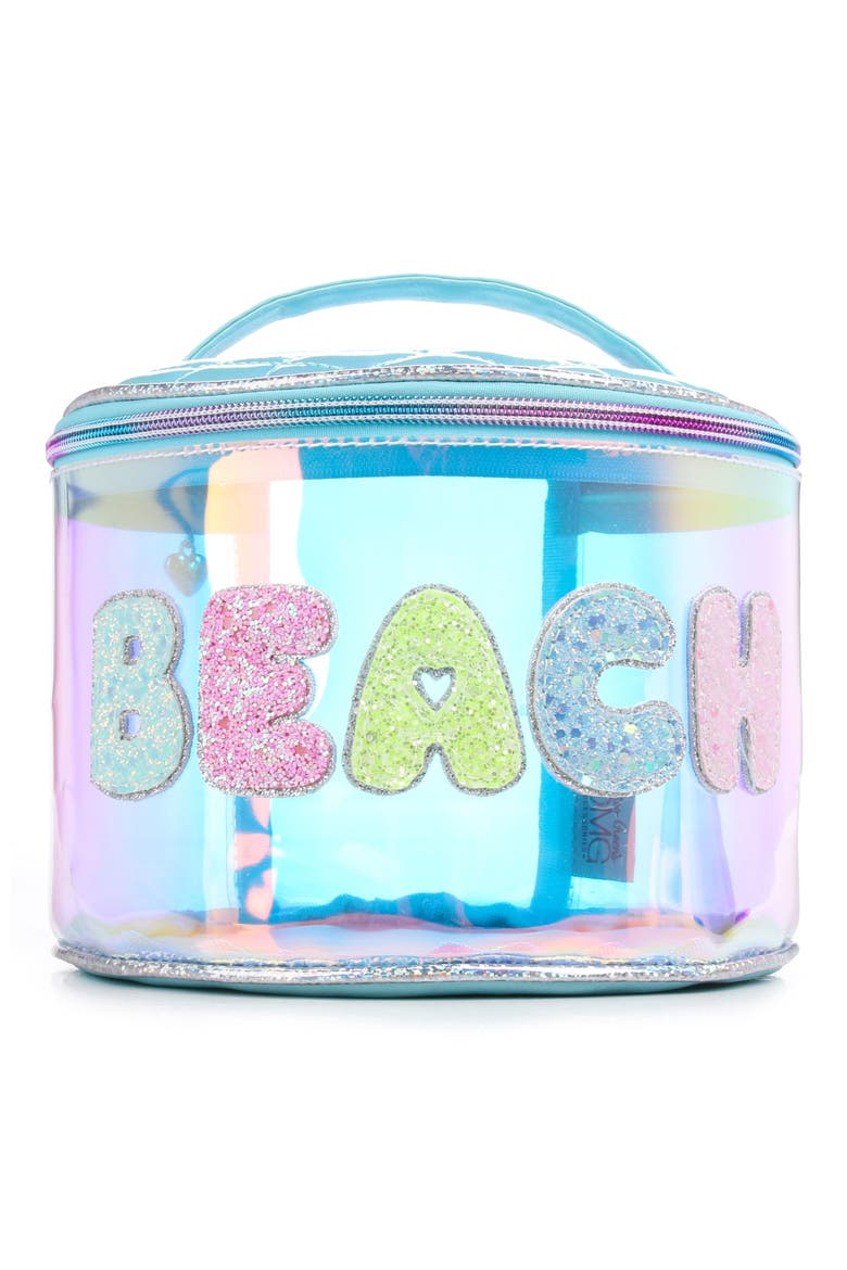 Kids' Beach Train Case, Main, color, LIGHT BLUE