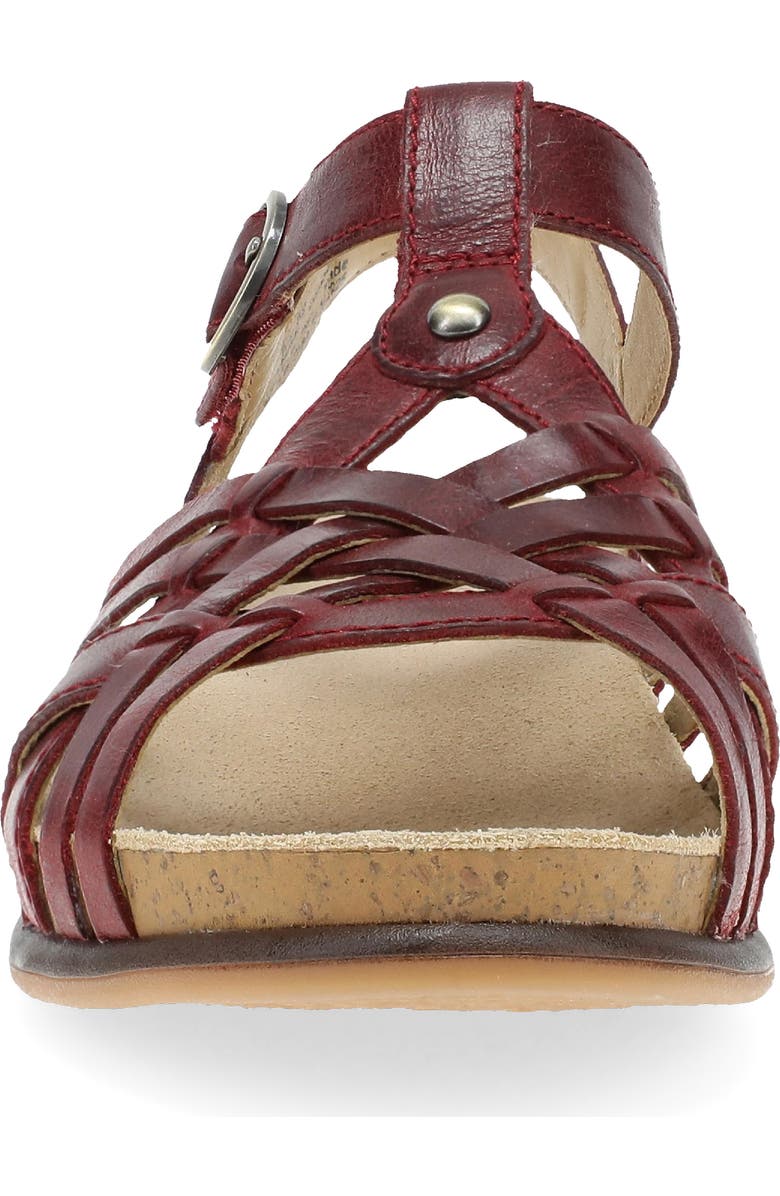 Dansko Christa Slingback Platform Wedge Sandal, Alternate, color, Plum