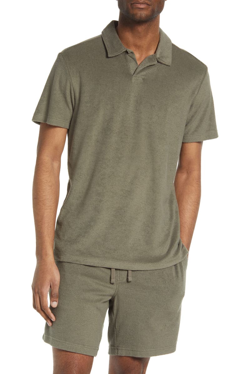 Treasure & Bond Terry Toweling Polo, Main, color,