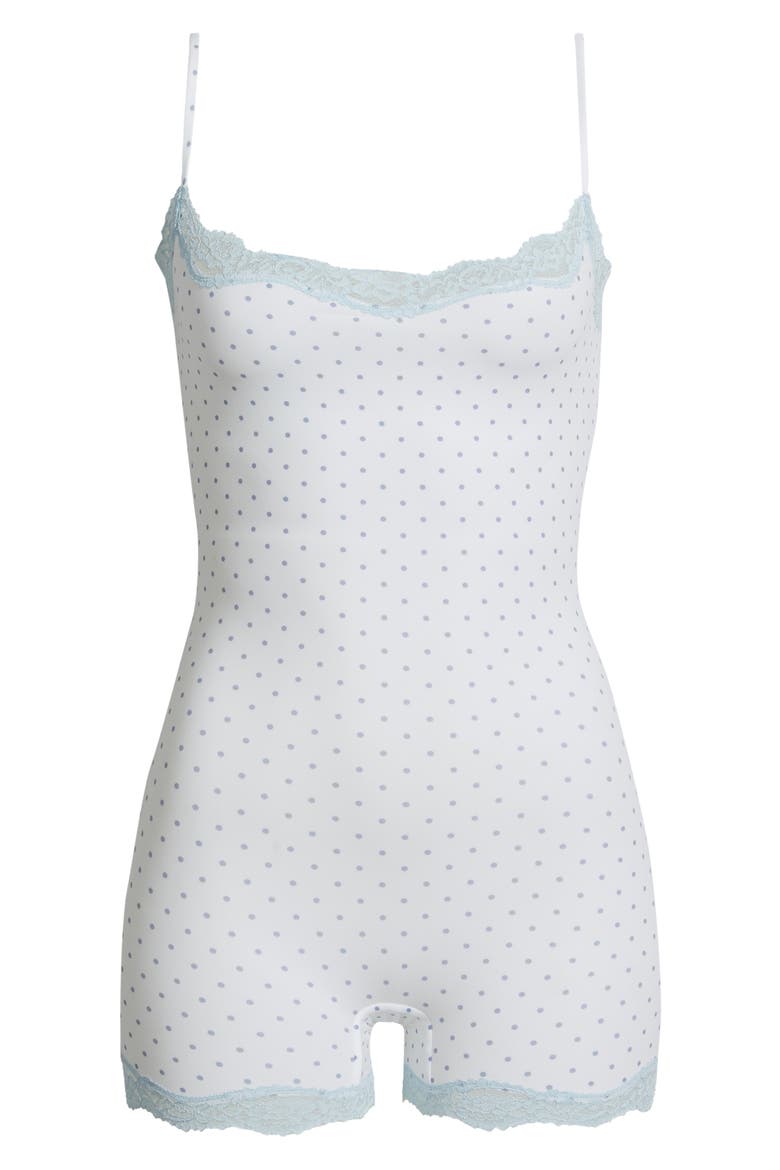 Fits Eveyrbody Lace Romper, Alternate, color, SLATE PIN DOT PRINT