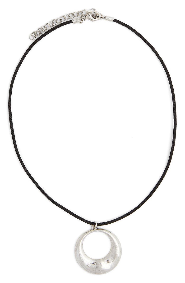 Petit Moments Infinity Pendant Cord Choker Necklace, Main, color,