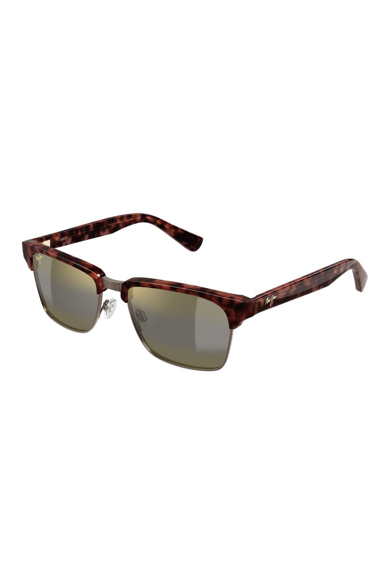 Kawika XL 58mm PolarizedPlus2® Rectangular Sunglasses, Alternate, color, BROWN