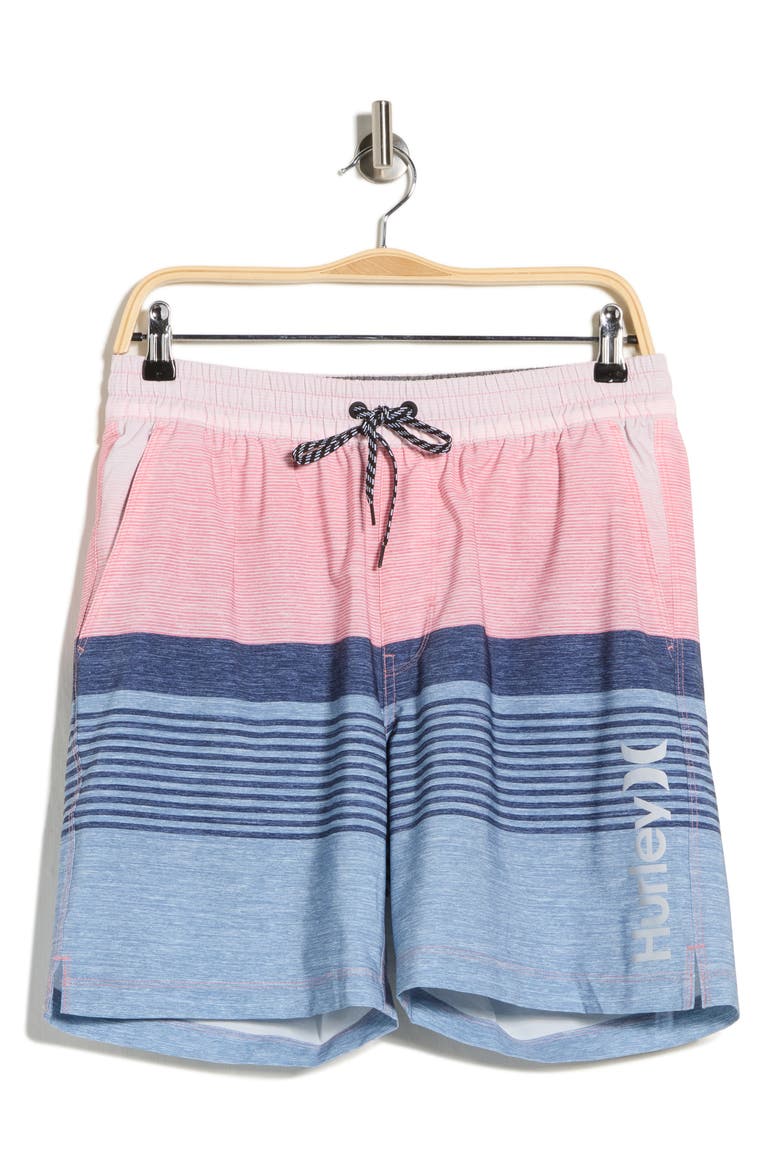 Ombré Volley Swim Shorts, Alternate, color, PK89 LOLLIPOP