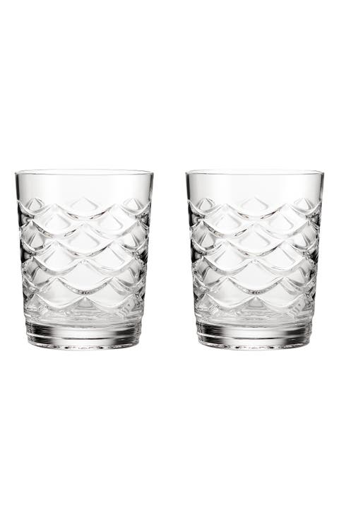 Winter Wonders Pinecone Set of 2 Double Old Fashioned Glasses