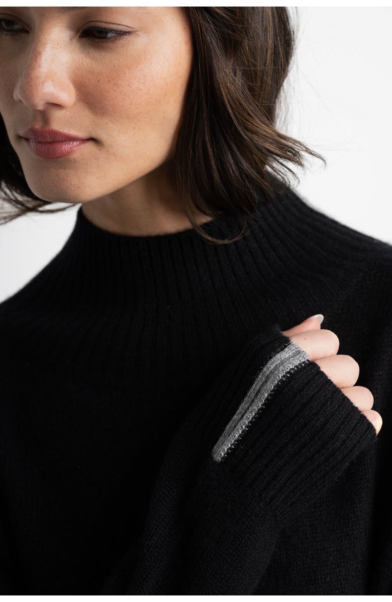 Lisa Todd The Speakeasy Cashmere Sweater, Alternate, color, Onyx