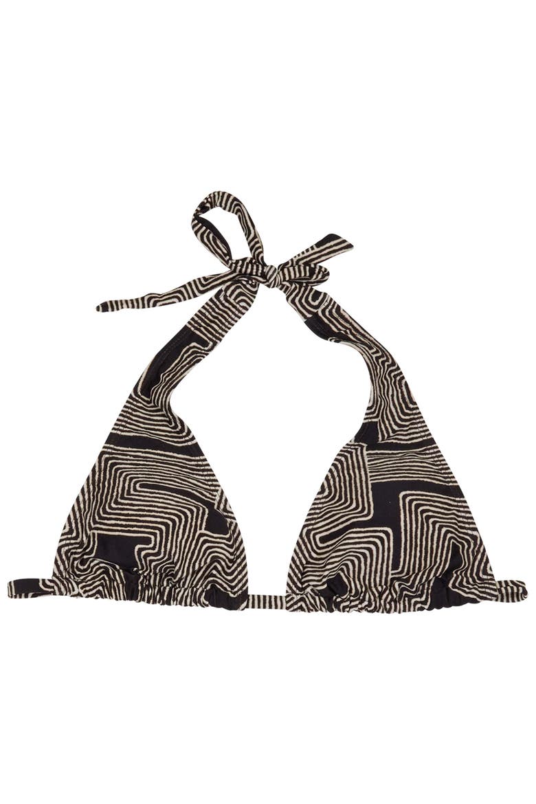 Inter Twine Womens Bikini Top, Alternate, color, Inter Twine Black
