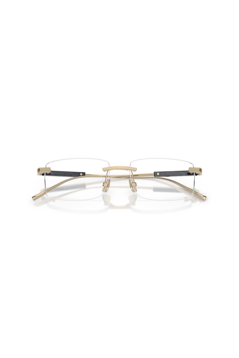 54mm Rectangle optical glasses, Alternate, color, Gold