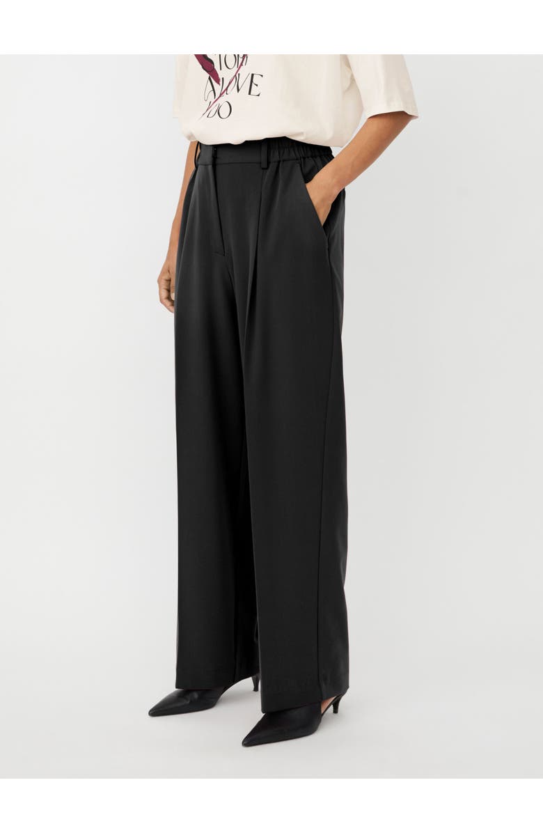 Masai Copenhagen Mapryscian High Waisted Wide Leg Pants, Main, color, Black