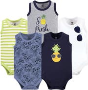 Hudson Baby Soft Cotton Sleeveless Bodysuits