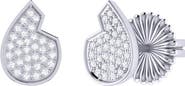 LuvMyJewelry Street Cycle Diamond Stud Earrings