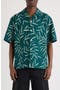 selected Print Foliage Dark Green/