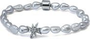 Anzie Boheme Grey Keshi Pearl Stretch Bracelet