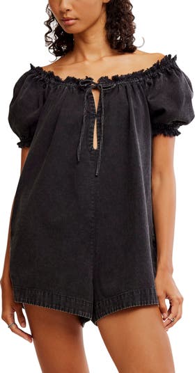 Daisy Denim Babydoll Romper