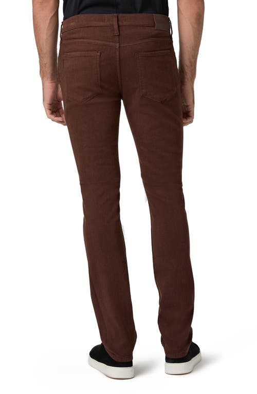 Paige Lennox Transcend Slim Jeans In Burgundy