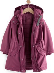 NEXT Kids' Midweight Waterproof Hooded Jacket