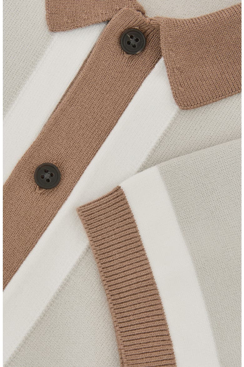 Kids' Craig Knit Top, Alternate, color, TAUPE/ OFF WHITE