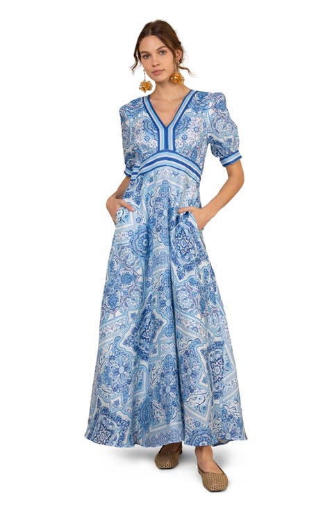 Ginevra Linen Maxi Dress
